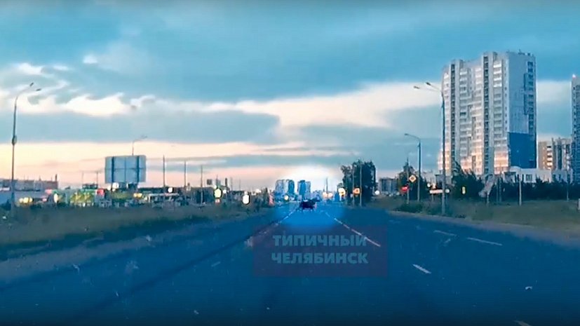 Лось перебежал дорогу автомобилистам в микрорайоне Челябинска