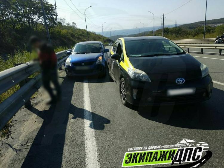На трассе Владивосток-Седанка произошла авария