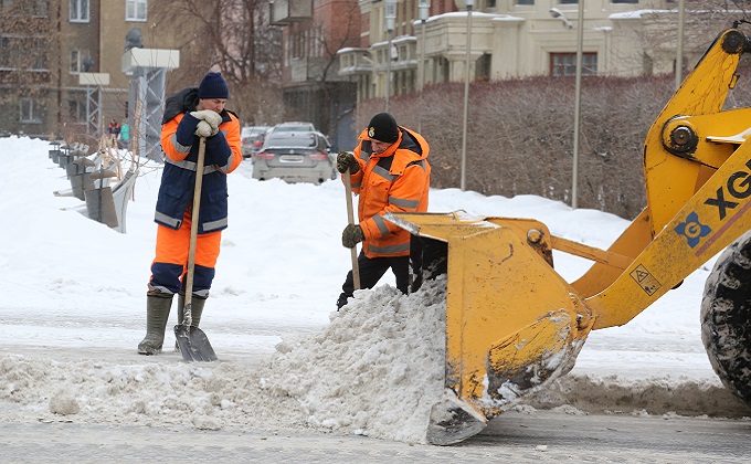 Какие улицы почистят от снега в ночь на 4 февраля в Новосибирске