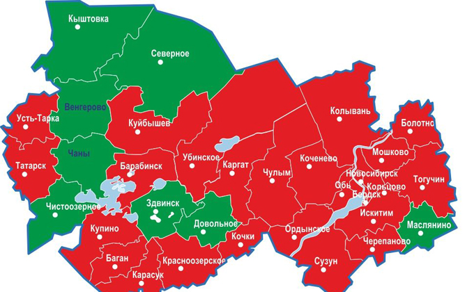 Восемь районов, где еще нет коронавируса – карта