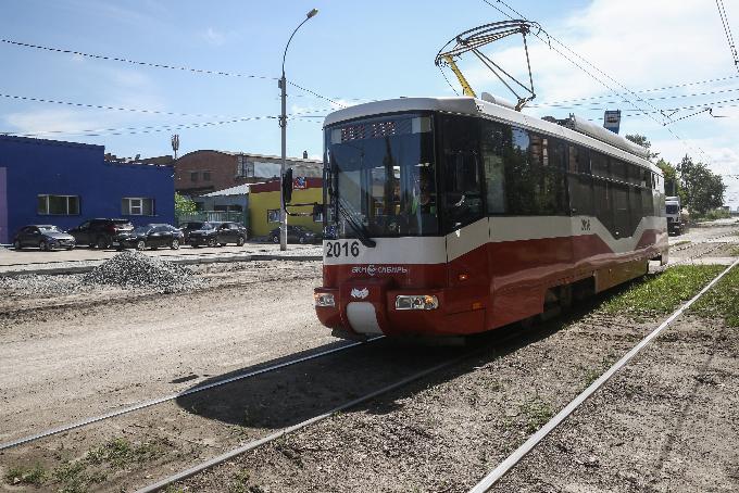 Трамвайный маршрут №9 закрыли в Новосибирске