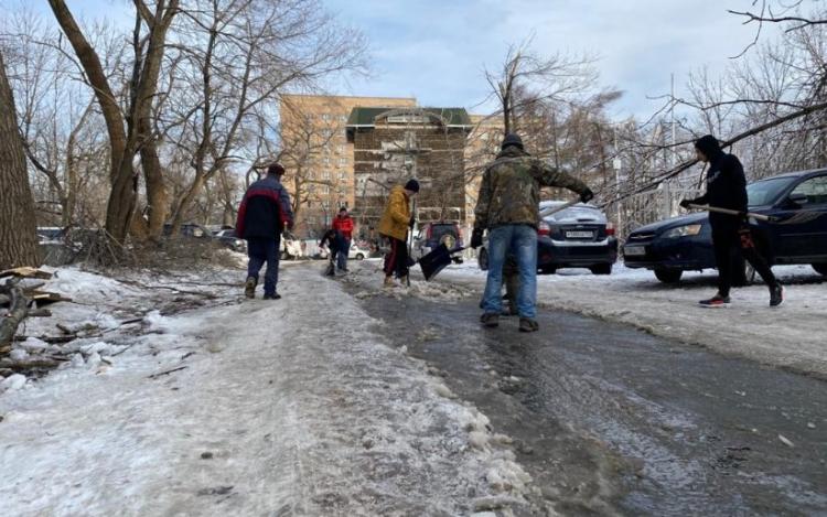 Жители Владивостока присоединились к уборке городских территорий