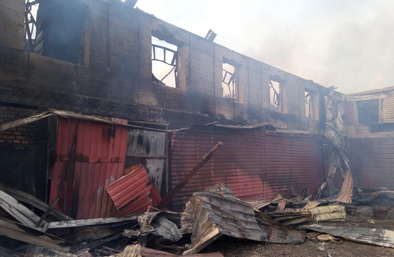 Придорожное кафе сгорело на трассе Р-254, спаслись 15 человек