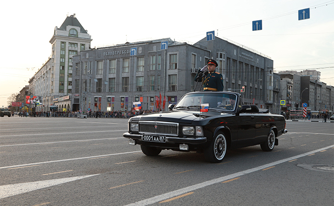 Репетиция Парад Победы в Новосибирске 5 мая: фоторепортаж