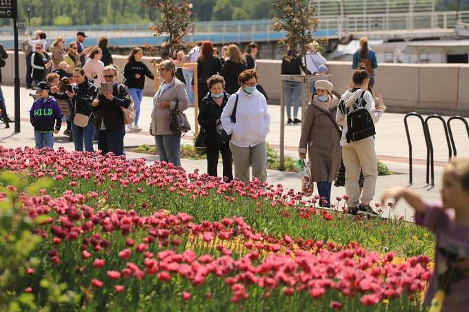 Первый фестиваль цветов начался в Новосибирске