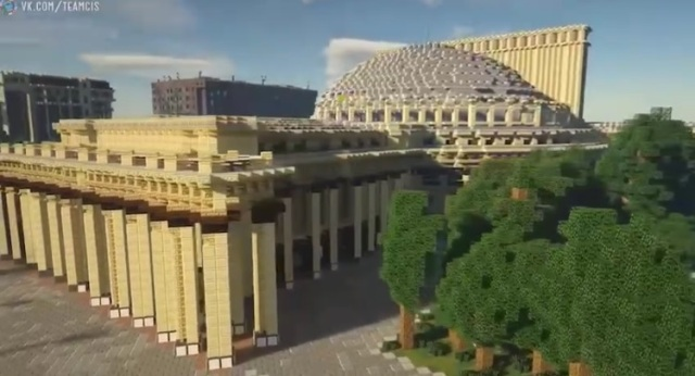 В игре Minecraft киберспортсмены воссоздали центр Новосибирска