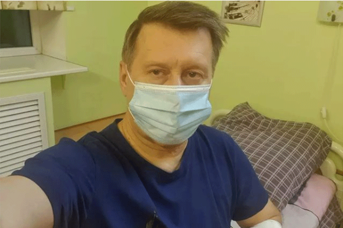 Мэр Анатолий Локоть обратился к новосибирцам из ковидного госпиталя