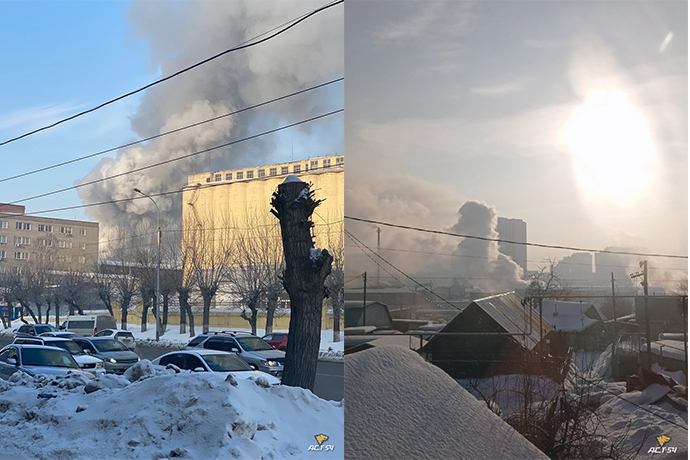 Пожар в цехе на улице Большевистской устраняют спасатели