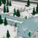 Новогодний каток перед Оперным театром сохранит традиционные контуры
