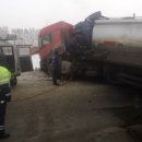 Столкновение фуры и бензовоза блокировало трассу в Новосибирск