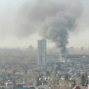 43 пожарных тушат склад в Кировском районе