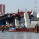 Пилон в виде буквы «Н» четвертого моста строят с опережением в Новосибирске