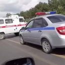 В машину скорой помощи врезалась иномарка под Новосибирском В машину скорой помощи врезалась иномарка под Новосибирском