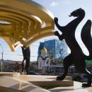 Общественный туалет построят у памятника с соболями в Новосибирске Общественный туалет построят у памятника с соболями в Новосибирске