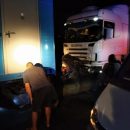 «Тойоту» расплющило между фурами под Новосибирском – четверо погибли