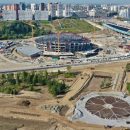 Огромная снежинка появилась на берегу Оби рядом с ЛДС. Её будет видно на подлете к Новосибирску