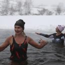 Новосибирские моржи открыли зимний купальный сезон на озере Блюдце